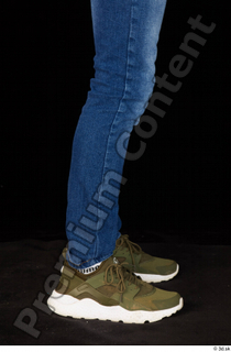 Matthew blue jeans calf casual dressed green sneakers 0007.jpg